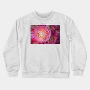 Pink Italian Ranunculus Crewneck Sweatshirt